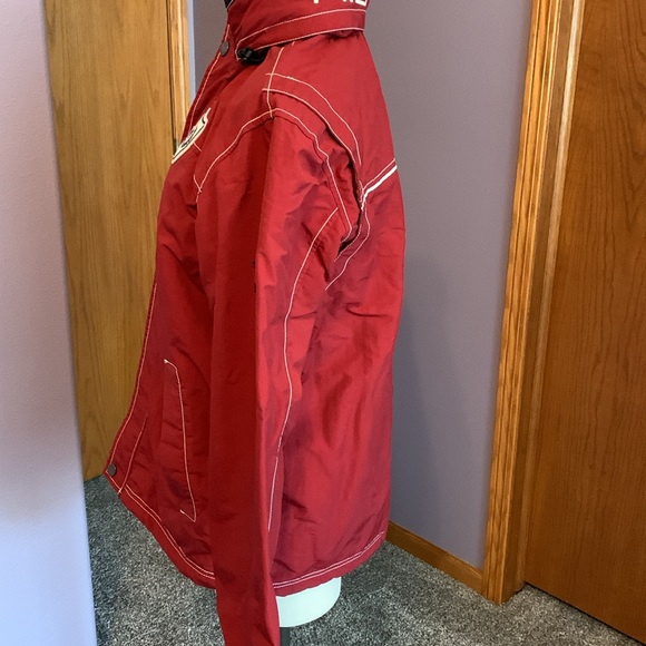 Tommy Hilfiger Jacket with Concealed Hood, size medium.  Like Garnet in color - Picture 10 of 16